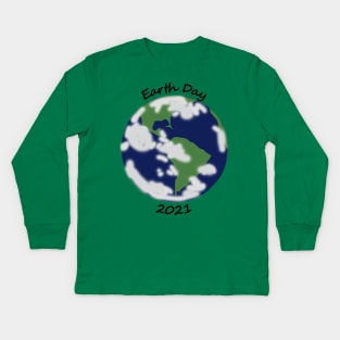 Planet Earth Day 2021 Kids Long Sleeve T-Shirt